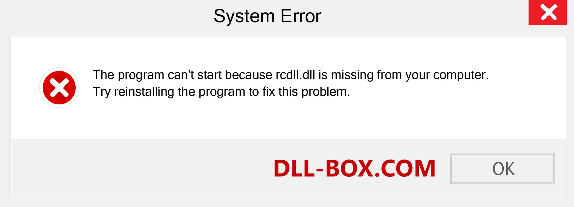  rcdll.dll file is missing?. Download for Windows 7, 8, 10 - Fix  rcdll dll Missing Error on Windows, photos, images